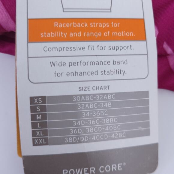 New C9 Champion Power Core Sports Compression Bra Small Pink Barbiecore - Picture 4 of 4